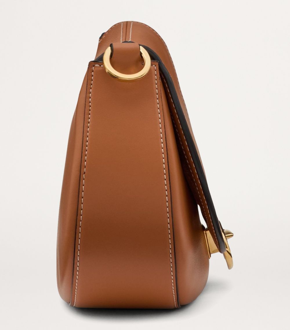 VALENTINO GARAVANI Valentino Garavani Small Leather Ohval Shoulder Bag