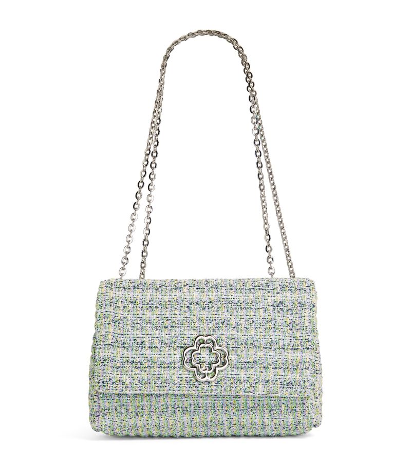  Maje Tweed Clover Shoulder Bag