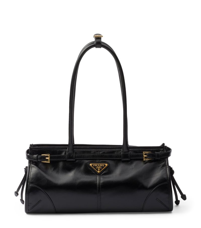 Prada Prada Medium Leather Top-Handle Bag