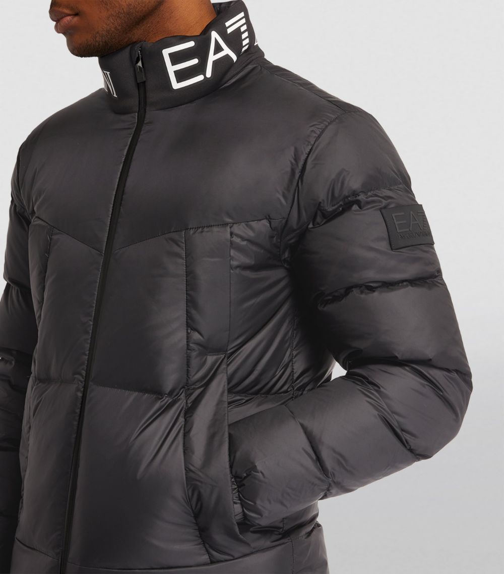 EA7 Emporio Armani Ea7 Emporio Armani Logo-Collar Puffer Jacket