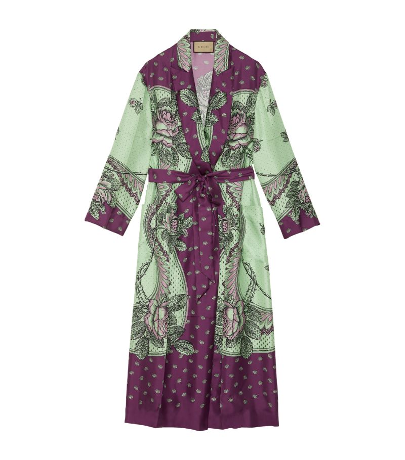 Gucci Gucci Silk Printed Robe