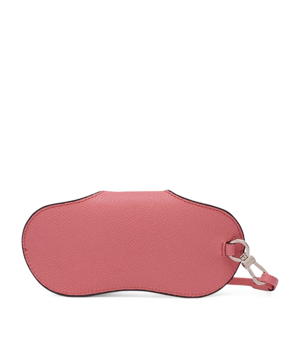 Valextra Valextra Leather Glasses Case with Lanyard