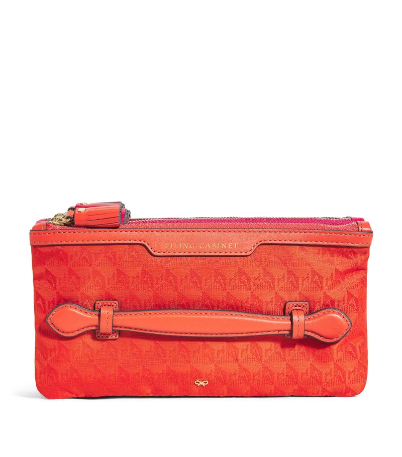 Anya Hindmarch Anya Hindmarch Jacquard Filing Cabinet Multi Pouch