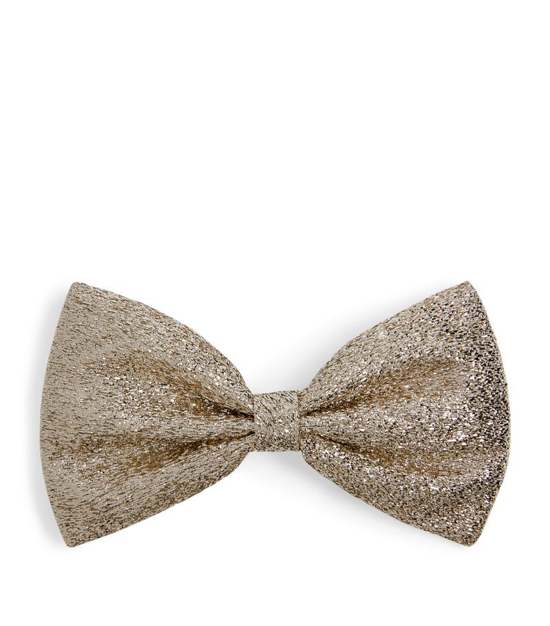 Hucklebones London Hucklebones London Metallic Bow Hair Clip