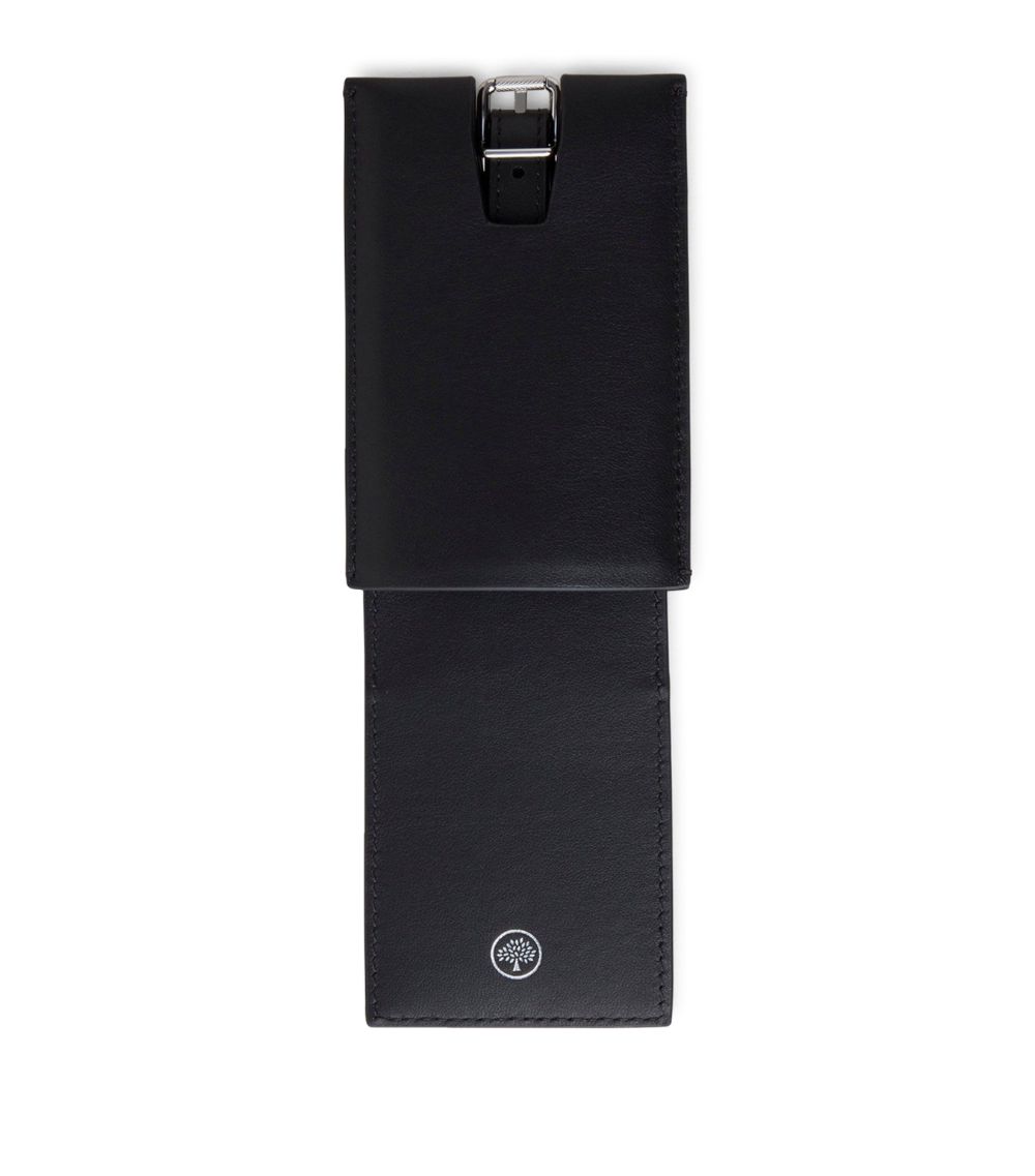 Mulberry Mulberry Calfskin Logo Luggage Tag