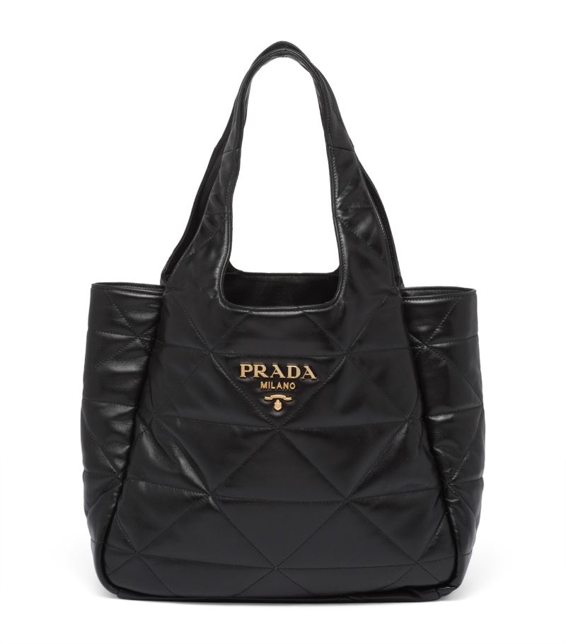 Prada Prada Leather Quilted Tote Bag