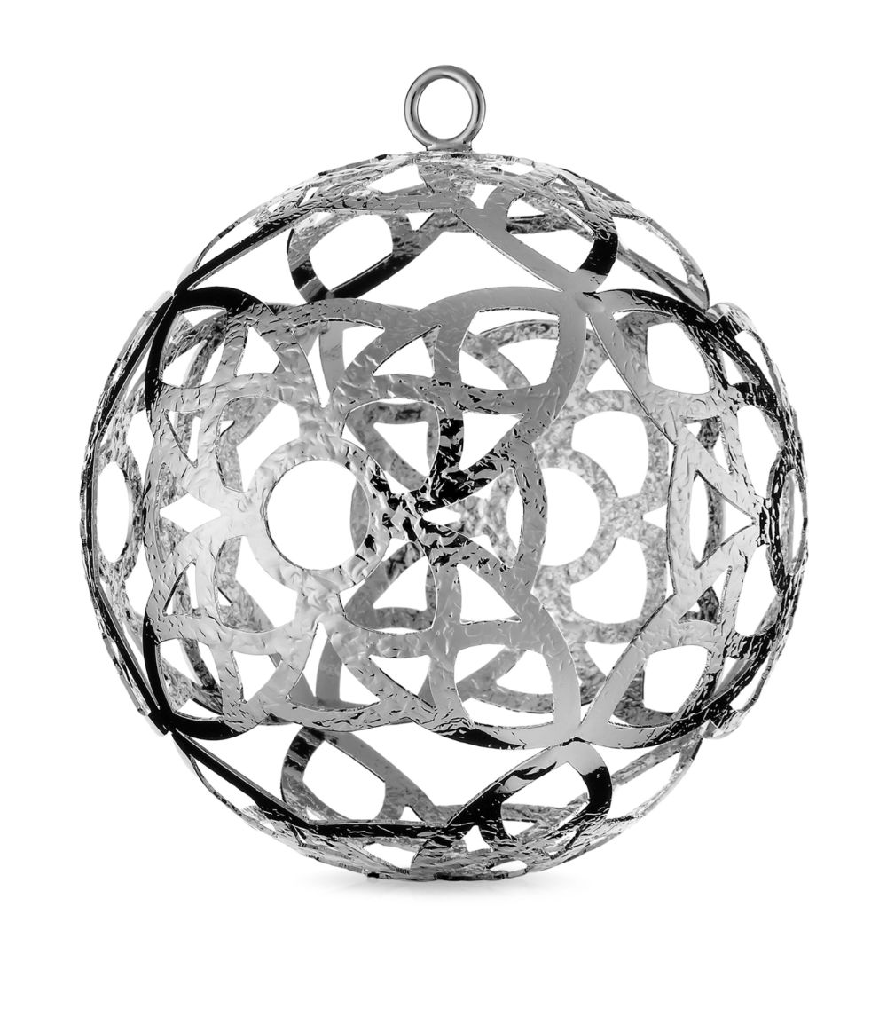 Loveaball LOVEABALL Silver-Plated Catchy and Hammered Bauble