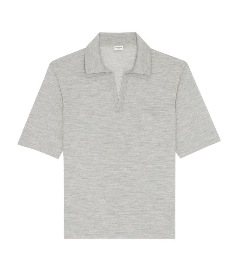 Saint Laurent Saint Laurent Wool Polo Shirt