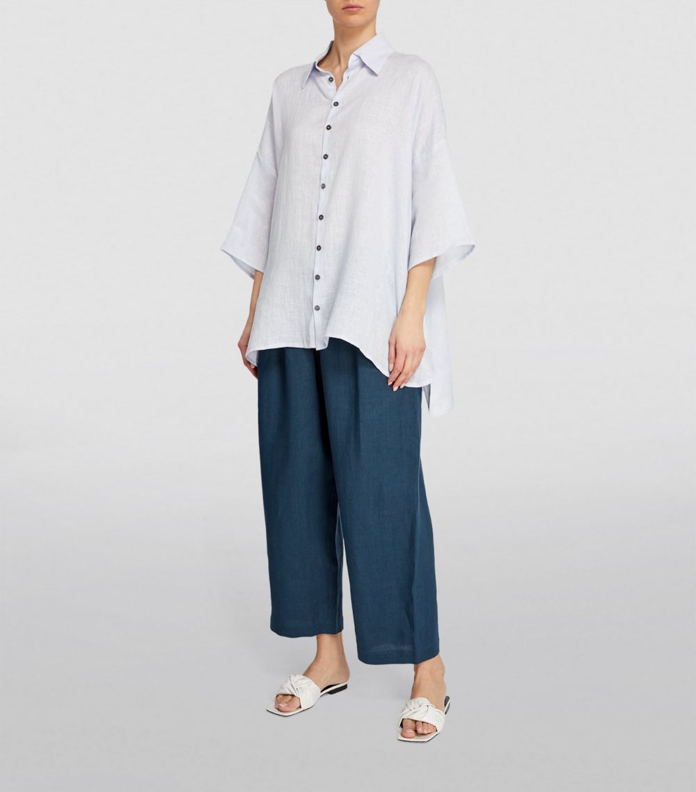 Eskandar Eskandar Linen Dropped-Shoulder Shirt