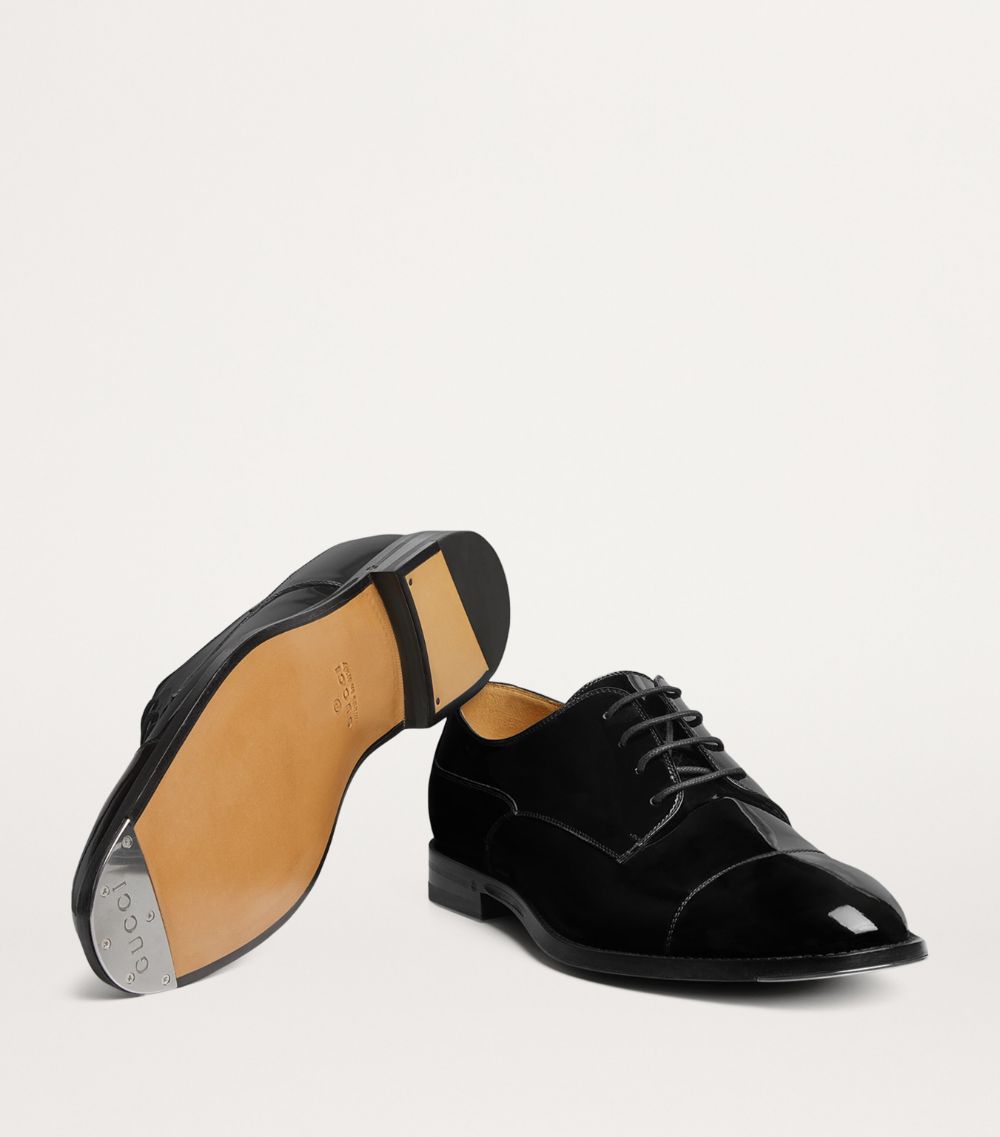 Gucci Gucci Patent Leather Oxford Shoes