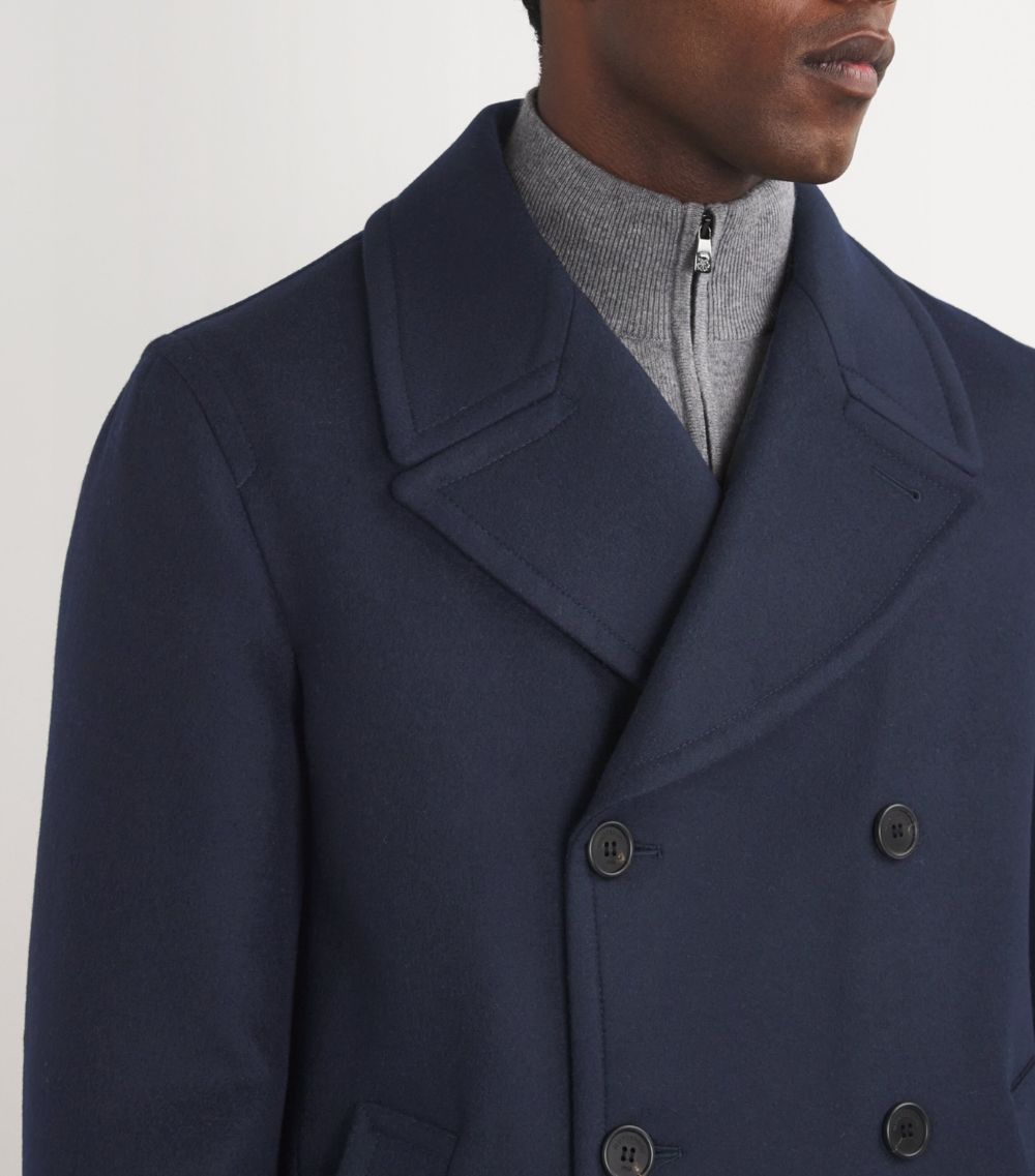 Slowear Slowear Padded Double-Breasted Peacoat