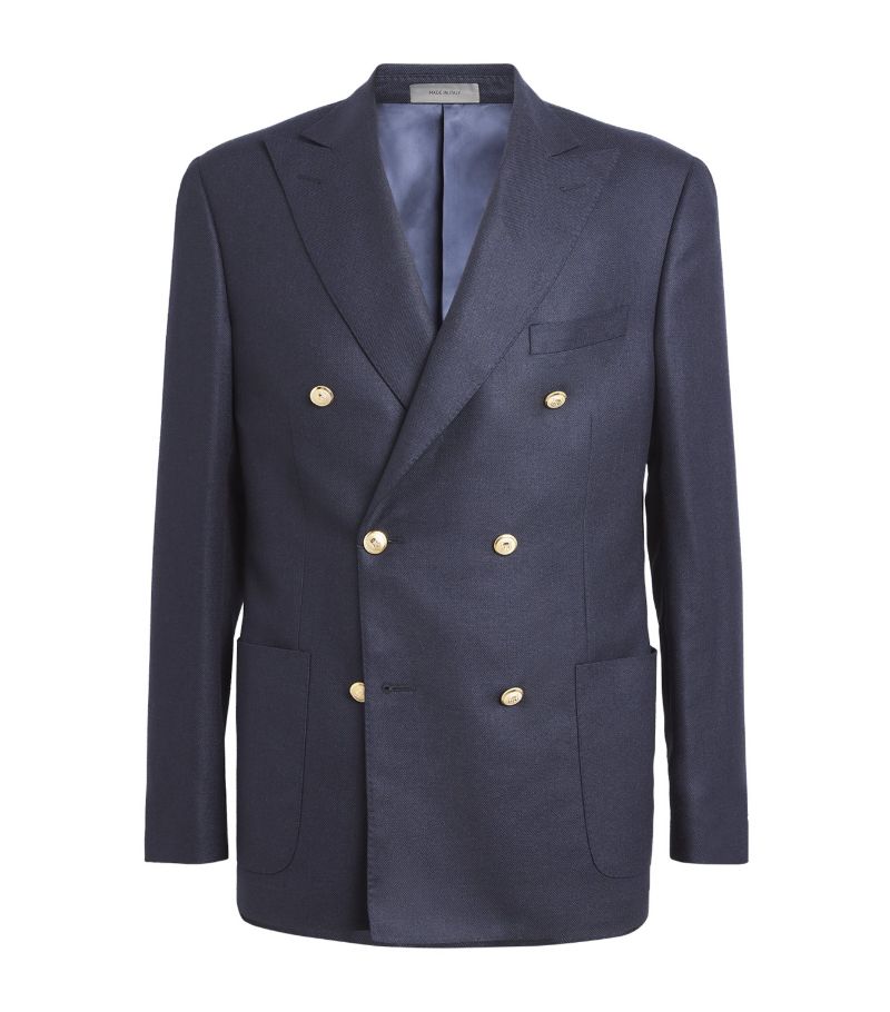 Corneliani Corneliani Wool-Blend Double-Breasted Blazer