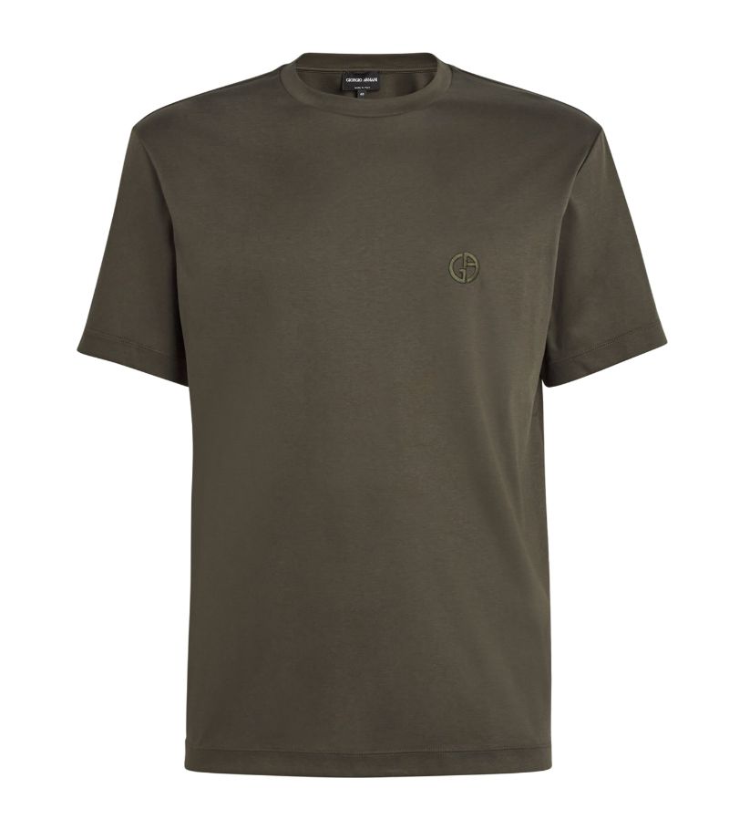 Giorgio Armani Giorgio Armani Cotton Interlock Logo T-Shirt