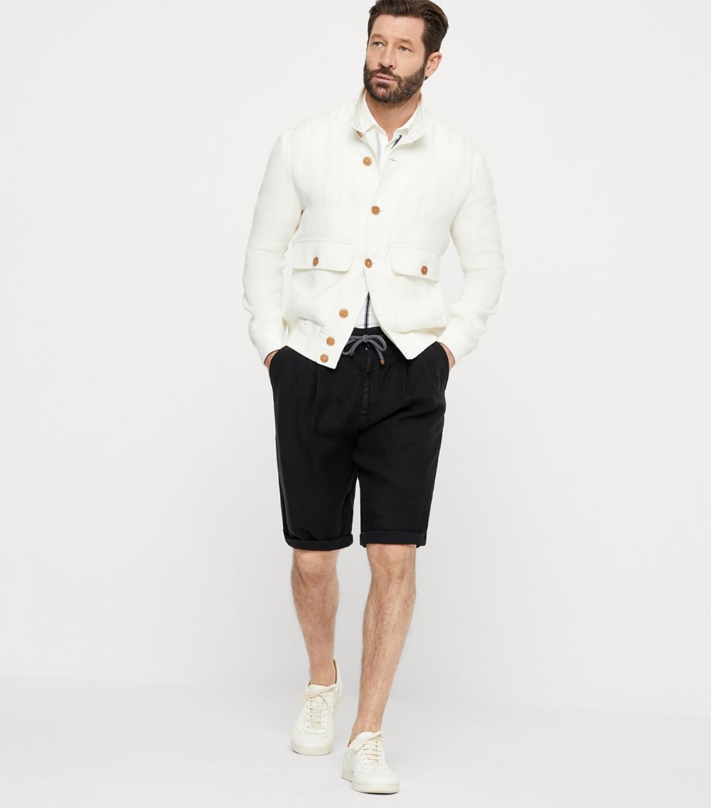 Brunello Cucinelli Brunello Cucinelli Linen-Cotton Pleated Shorts