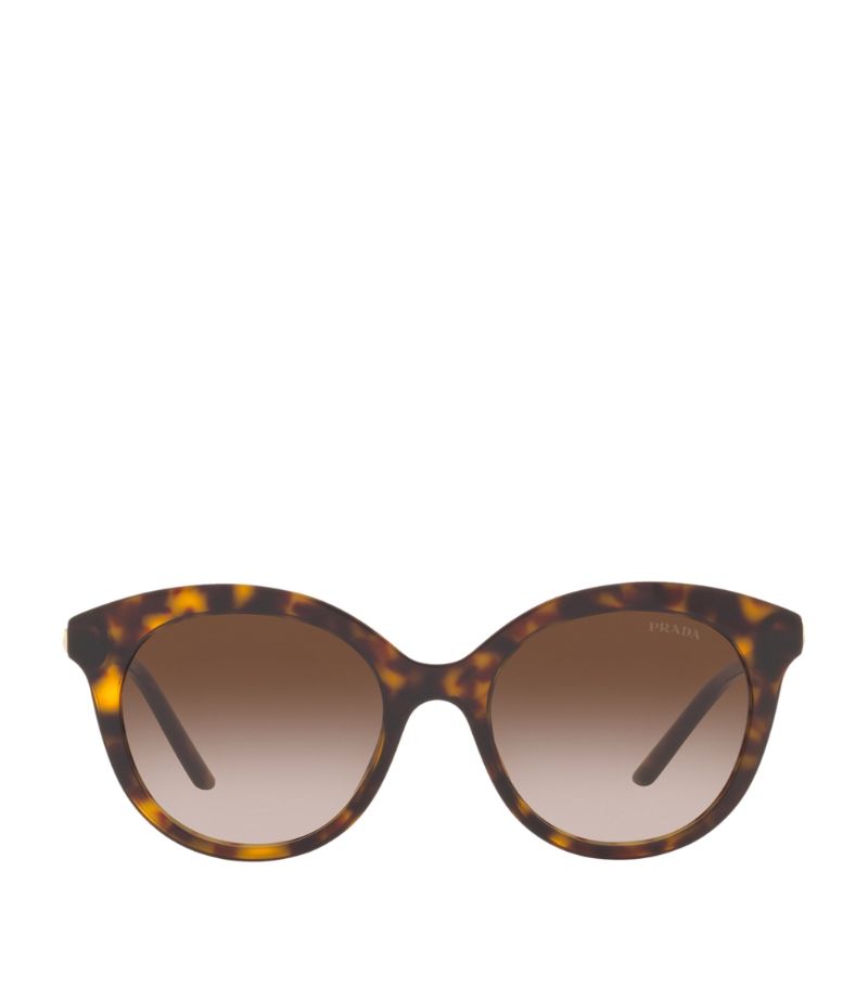 Prada Prada Round Tortoiseshell Sunglasses