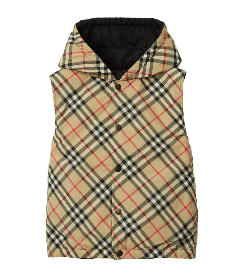 Burberry Burberry Kids Check Print Gilet (3-14 Years)