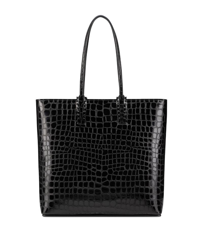 Christian Louboutin Christian Louboutin Cabata Croc-Embossed Leather Tote Bag
