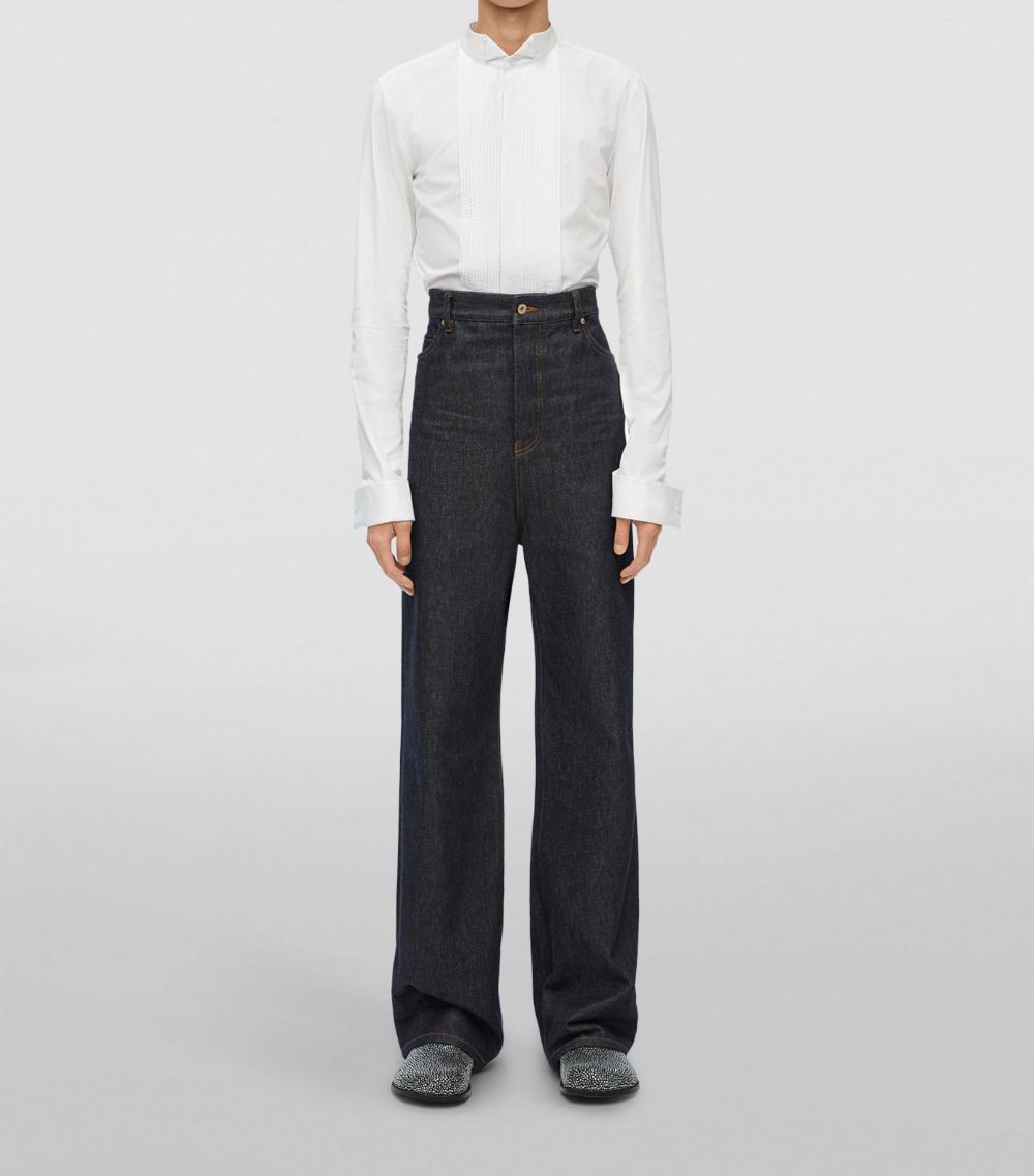 Loewe Loewe Cropped Pleated Shirt