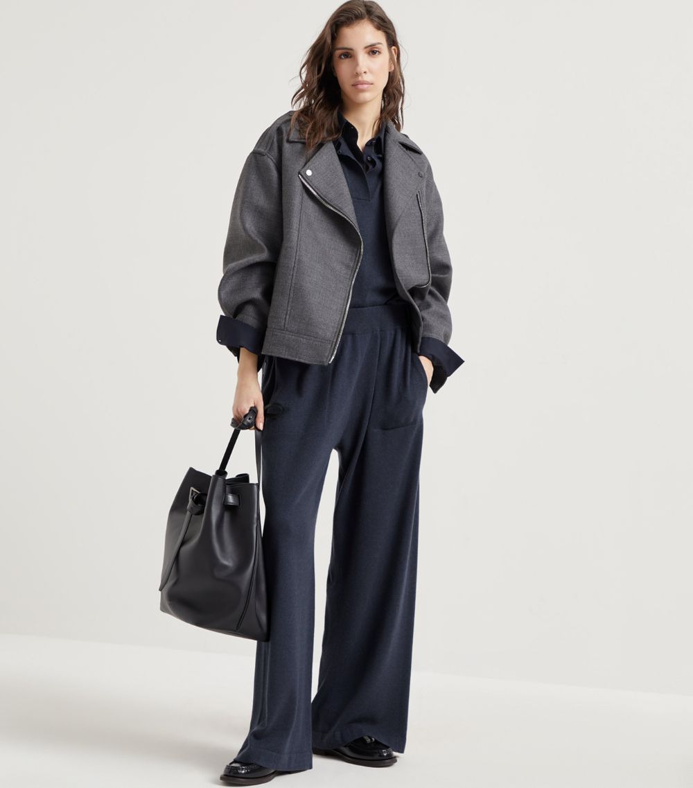 Brunello Cucinelli Brunello Cucinelli Cashmere Wide-Leg Trousers