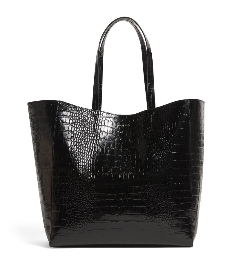 Anine Bing Anine Bing Croc-Embossed Leather Elly Tote Bag