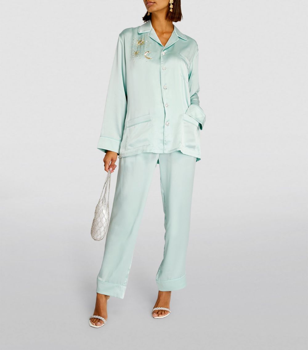 Olivia Von Halle Olivia Von Halle Silk Yves Incantation Pyjama Set