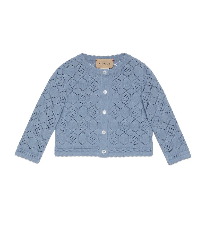 Gucci Gucci Kids Cotton Geometric G Cardigan (3-36 Months)