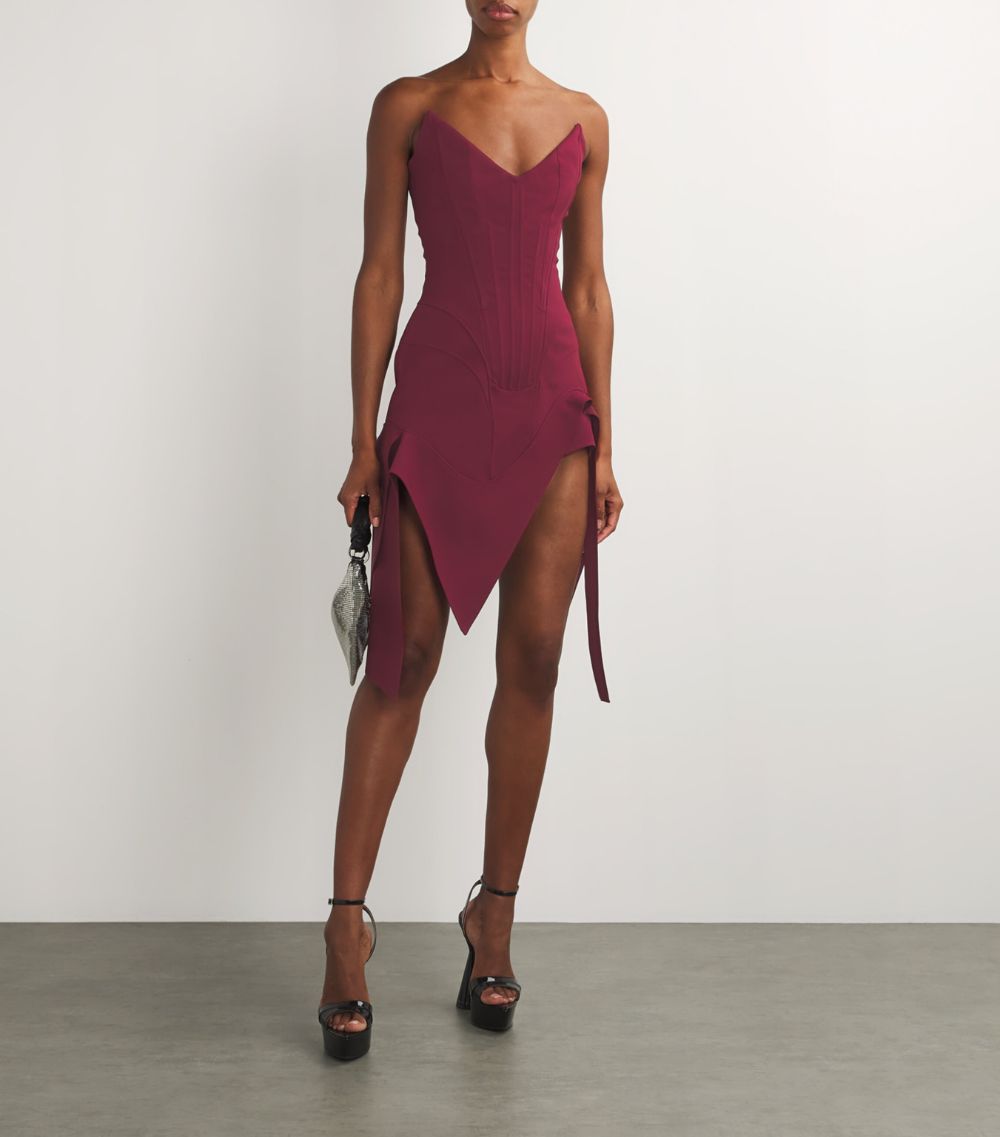 Mugler Mugler Strapless Asymmetric Mini Dress