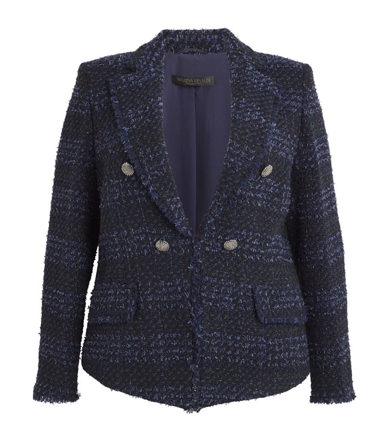 Marina Rinaldi Marina Rinaldi Tweed Check Blazer