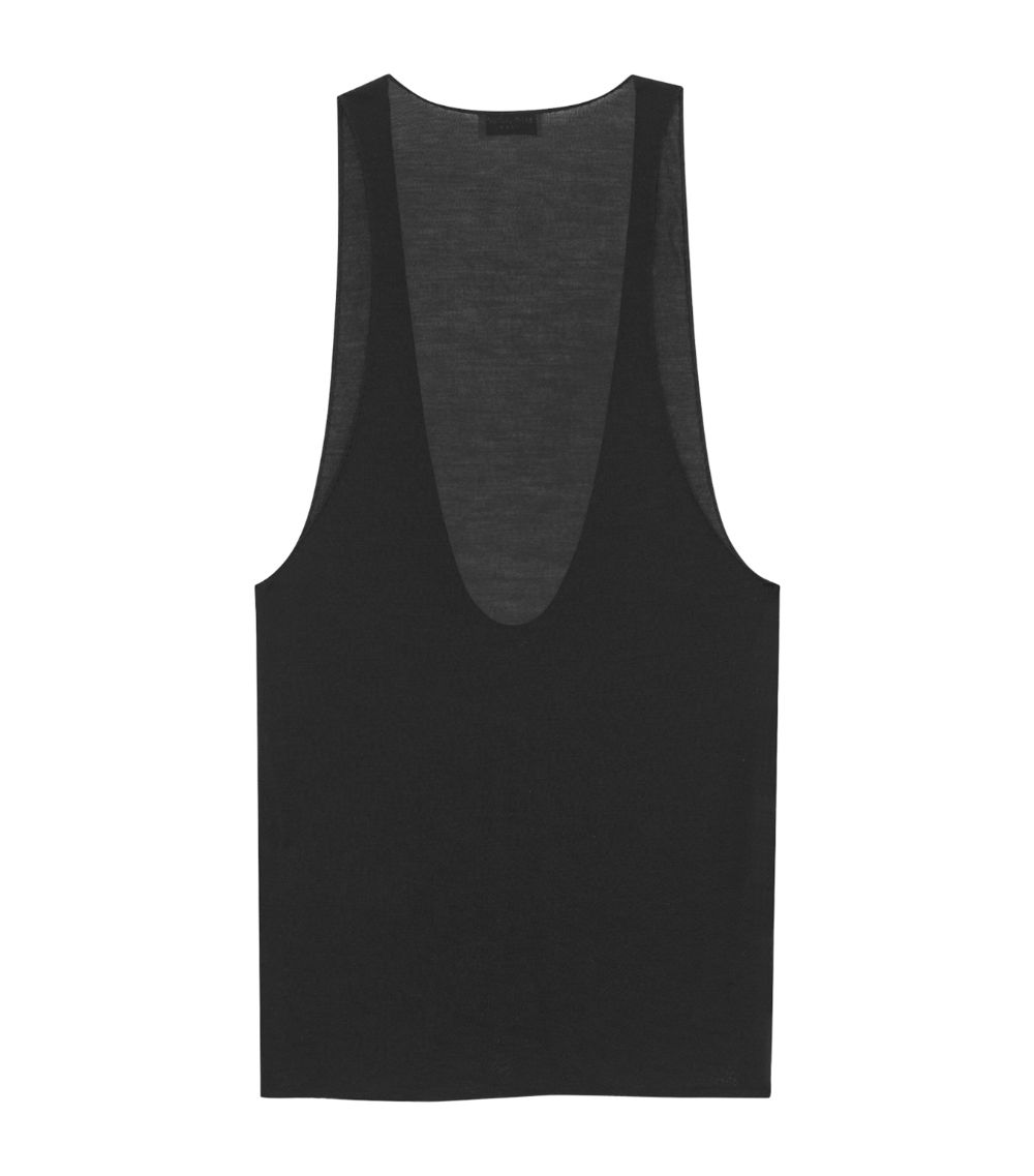 Saint Laurent Saint Laurent Silk Cassandre Tank Top