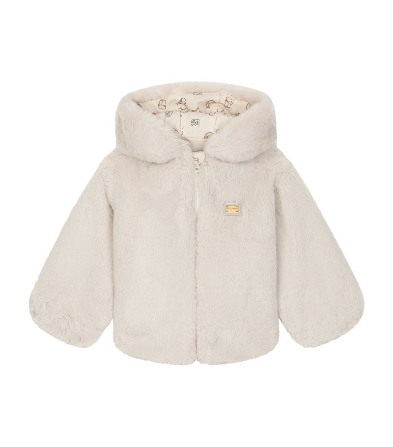 Dolce & Gabbana Dolce & Gabbana Kids Faux Fur Coat (3-30 Months)