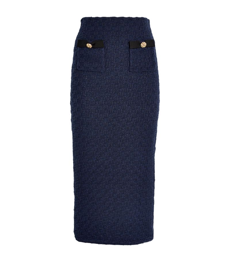 Self-Portrait Self-Portrait Knitted Midi Skirt