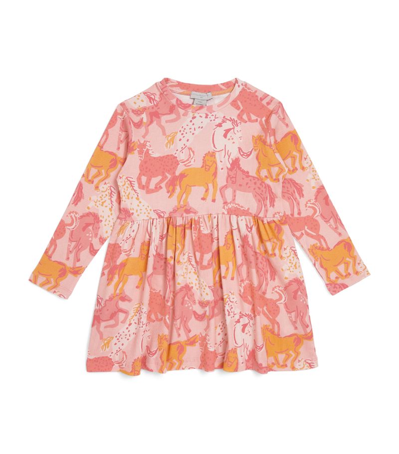 Stella McCartney Kids Stella Mccartney Kids Cotton Horse Print Dress (2-14 Years)