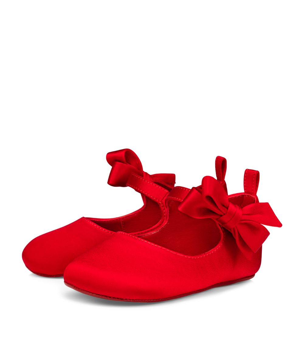 Christian Louboutin Kids Christian Louboutin Kids Lou Babe Satin Ballet Shoes