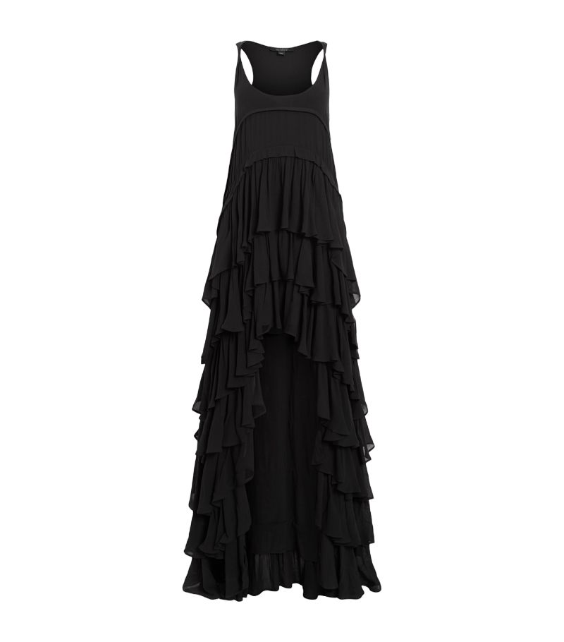 Allsaints Allsaints Tiered Cavarly Midi Dress