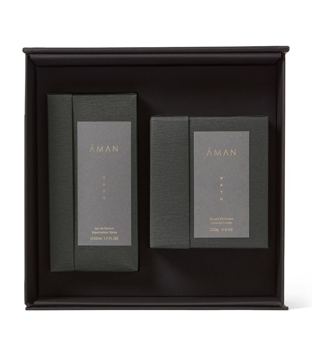 Aman AMAN Vayu Eau de Parfum and Candle Fragrance Gift Set (50ml)