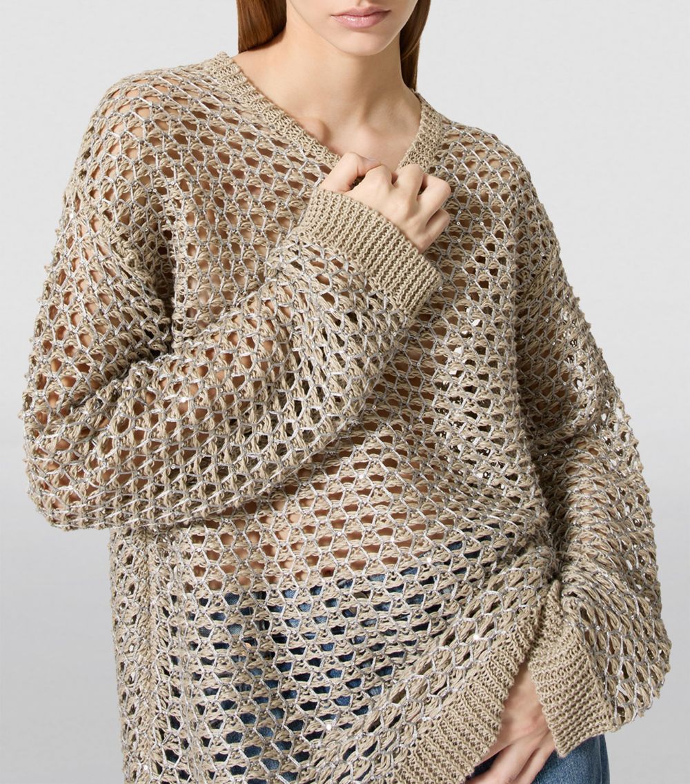 VALENTINO GARAVANI Valentino Garavani Sparkling Net Sweater