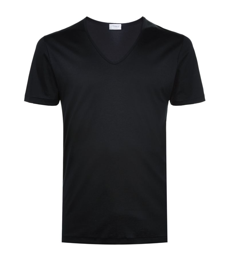 Zimmerli Zimmerli 286 Sea Island V-Neck T-Shirt