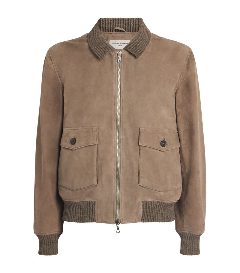  Officine Generale Suede Lando Jacket