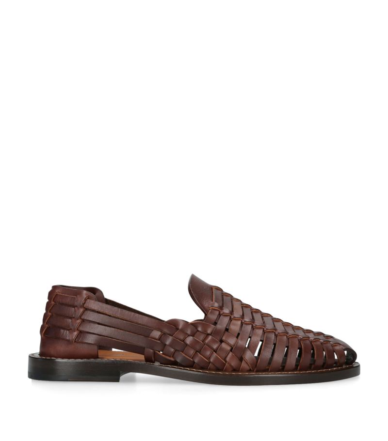 Brunello Cucinelli Brunello Cucinelli Leather Woven Loafers