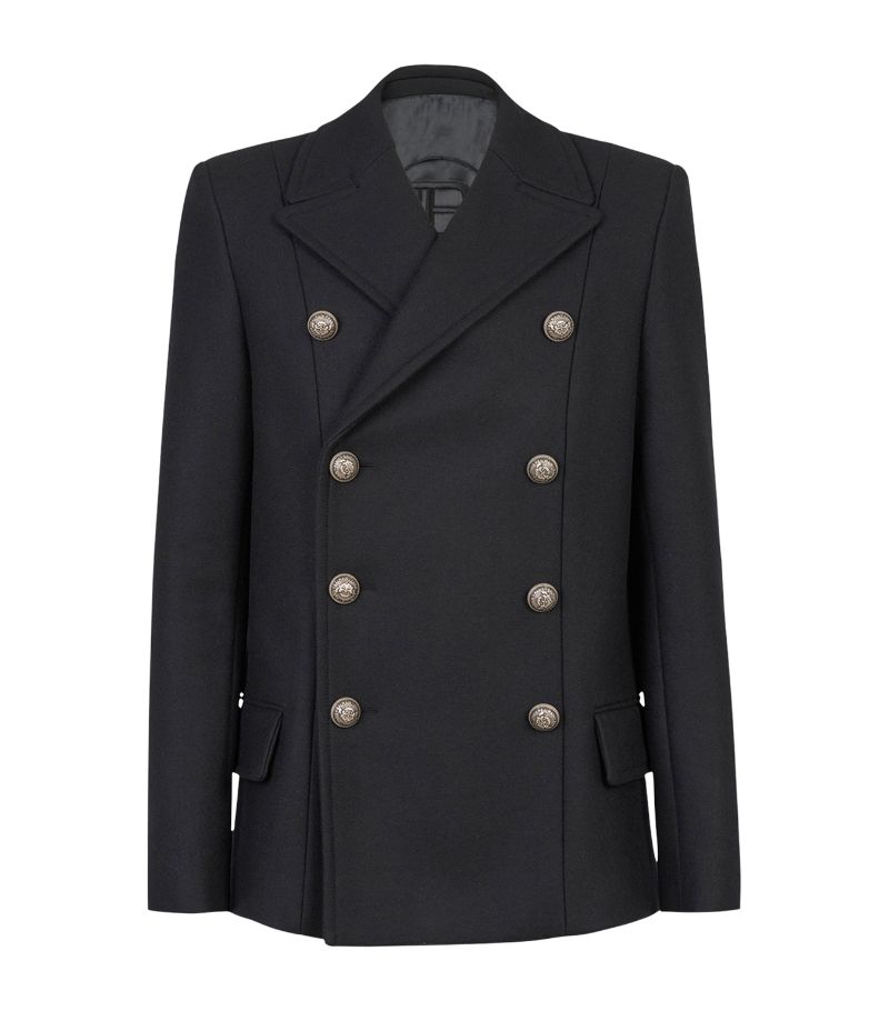 Balmain Balmain Wool-Blend Pea Coat