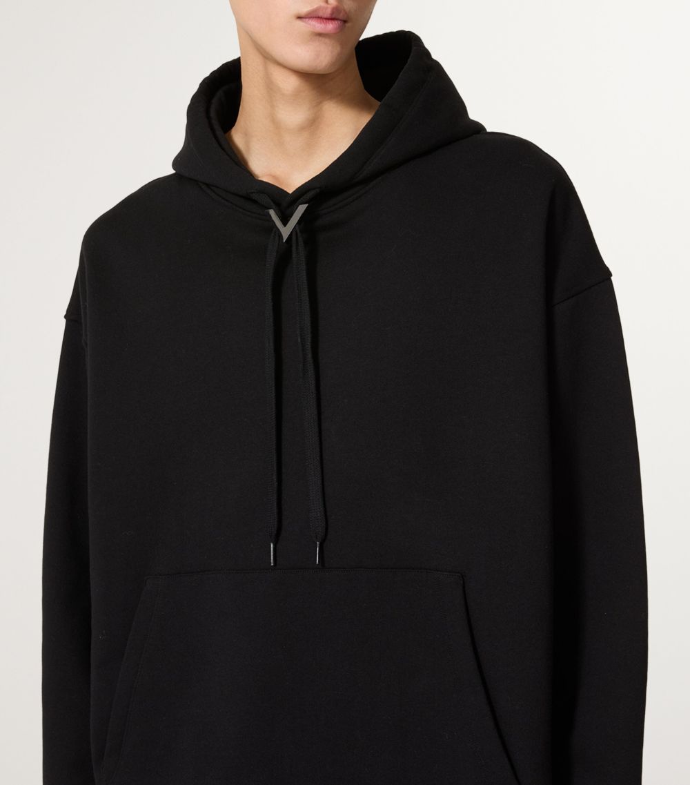 Valentino Valentino Cotton V-Detail Hoodie