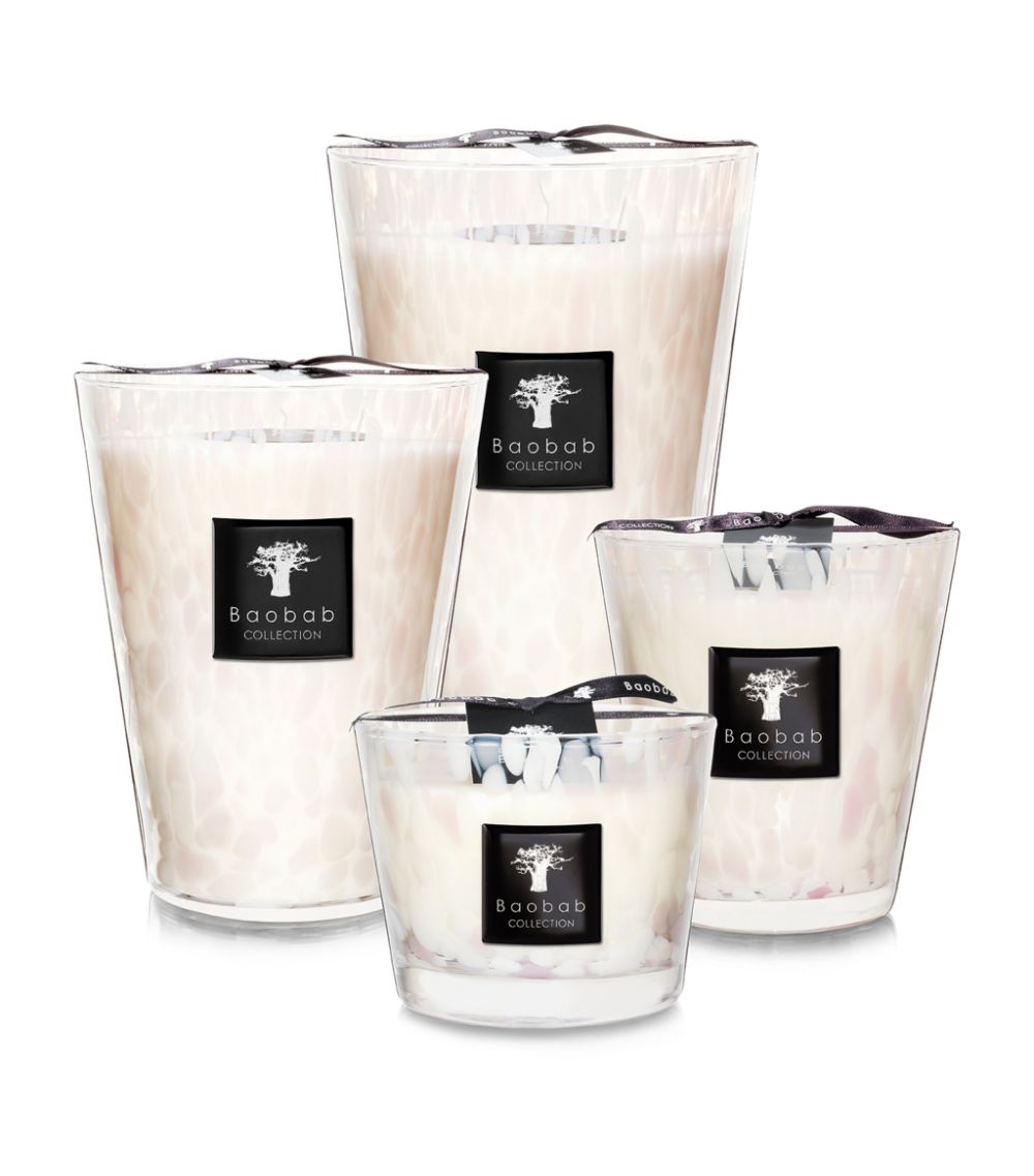 Baobab Collection Baobab Collection White Pearls Maxi Candle (35Cm)