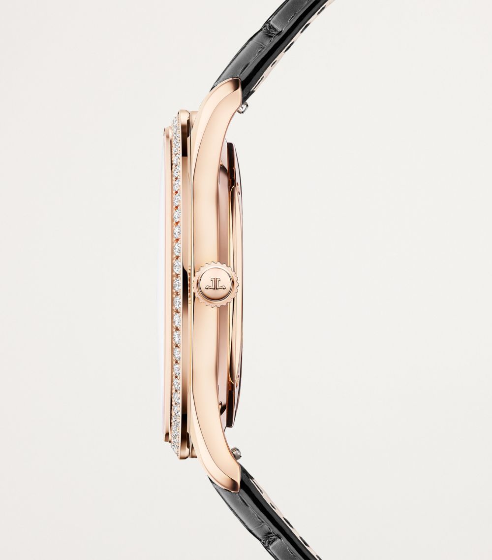 Jaeger-Lecoultre Jaeger-Lecoultre Pink Gold And Diamond Master Ultra Thin Perpetual Calendar Watch 39Mm