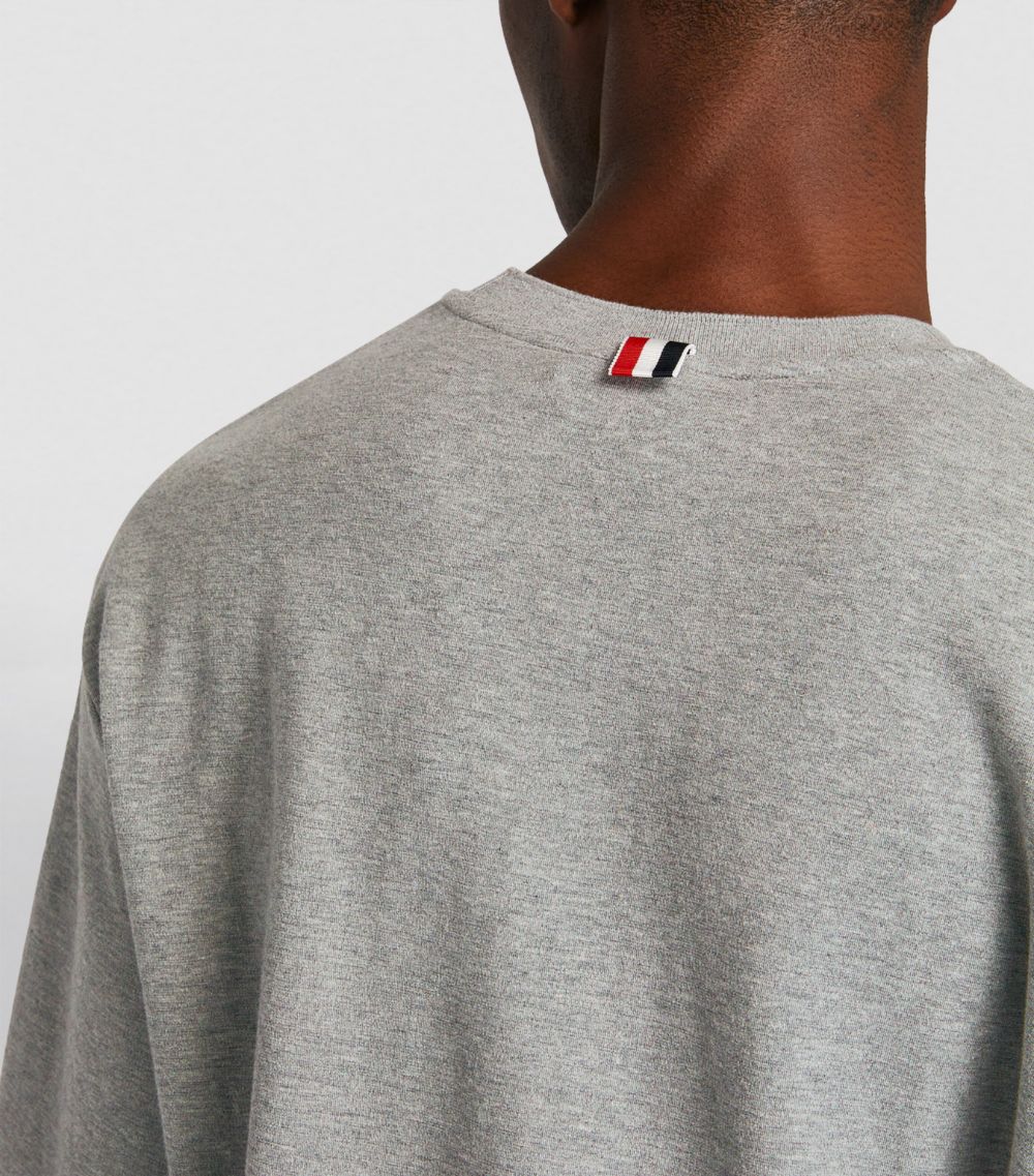 Thom Browne Thom Browne Oversized Tricolour Pocket T-Shirt