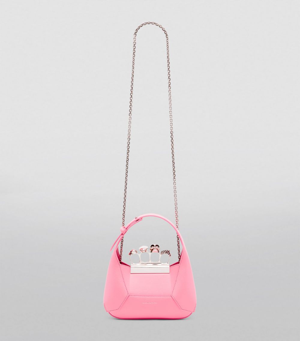 Alexander McQueen Alexander McQueen Mini Leather Jewelled Top-Handle Bag