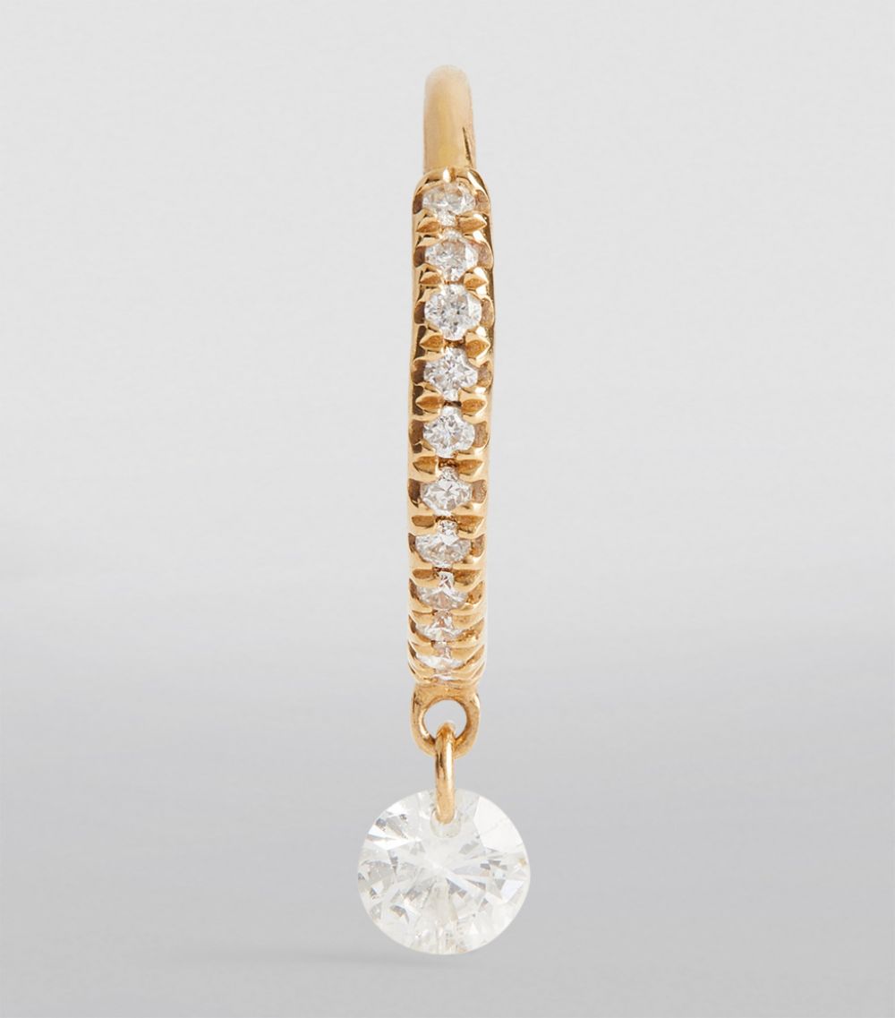 Persée Persée Yellow Gold Diamond Piercings Single Earring