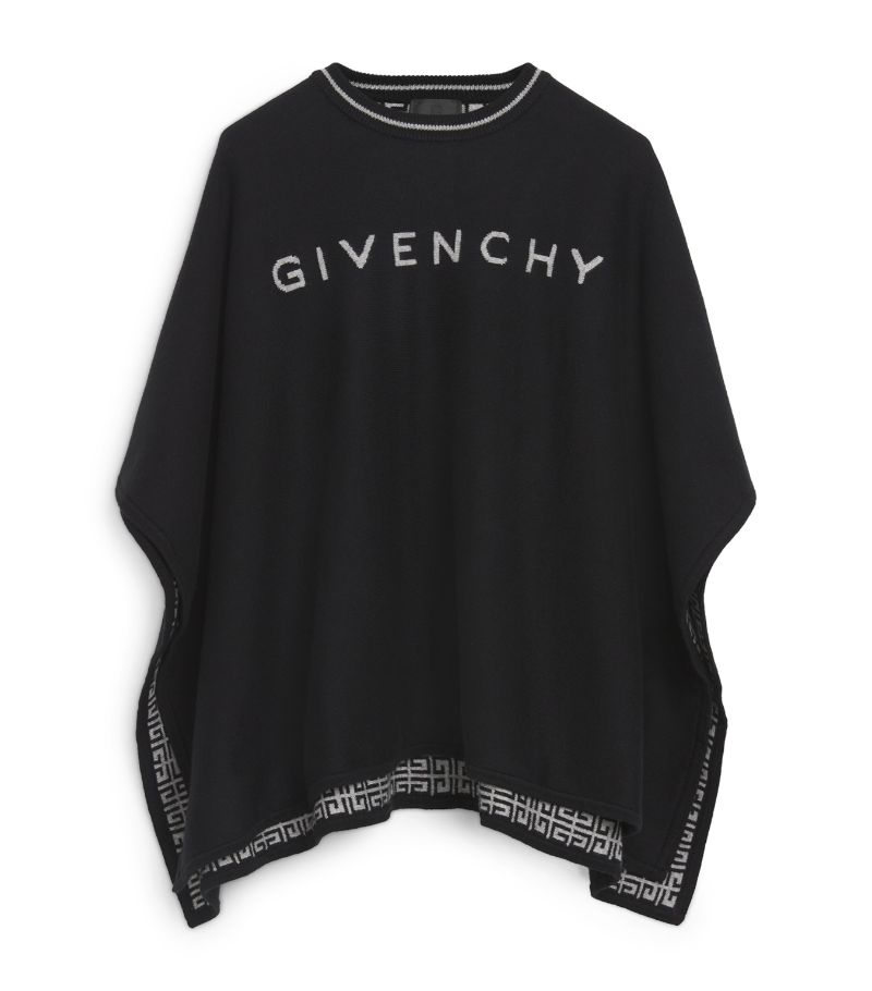 Givenchy Givenchy Kids Cotton-Cashmere Logo Cape (4-12+ Years)