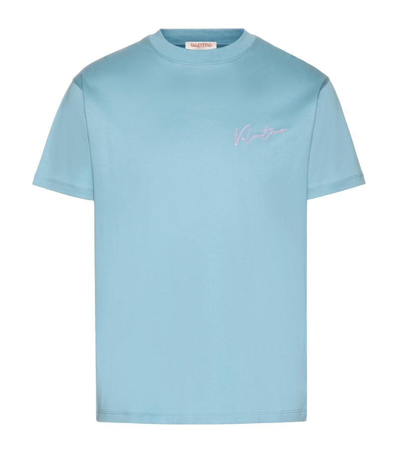 Valentino Valentino Cotton Vlogo Signature T-Shirt