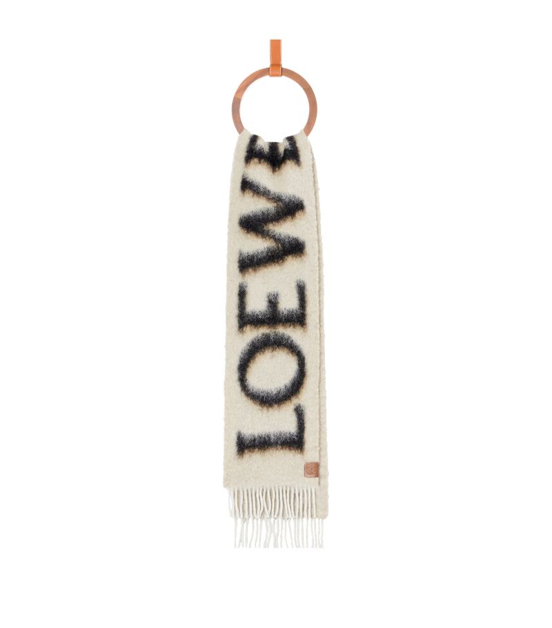 Loewe Loewe Wool-Blend Logo Scarf