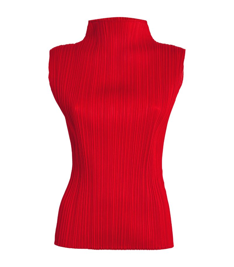 Pleats Please Issey Miyake Pleats Please Issey Miyake Sleeveless New Colorful Basics Top